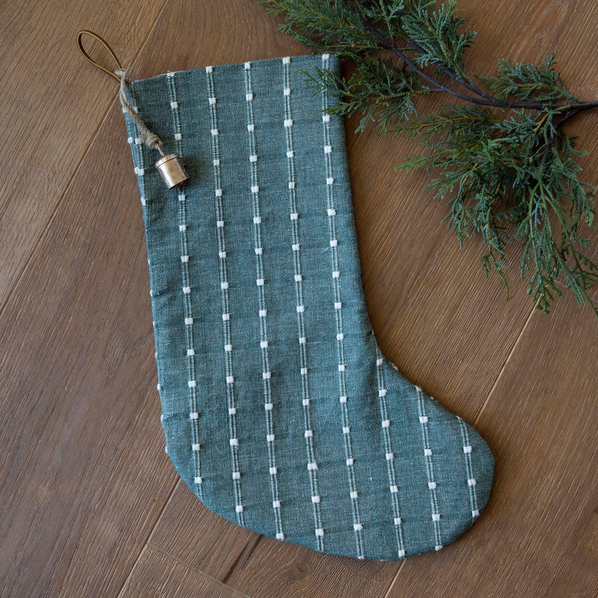 Christmas Stocking Forest Woven
