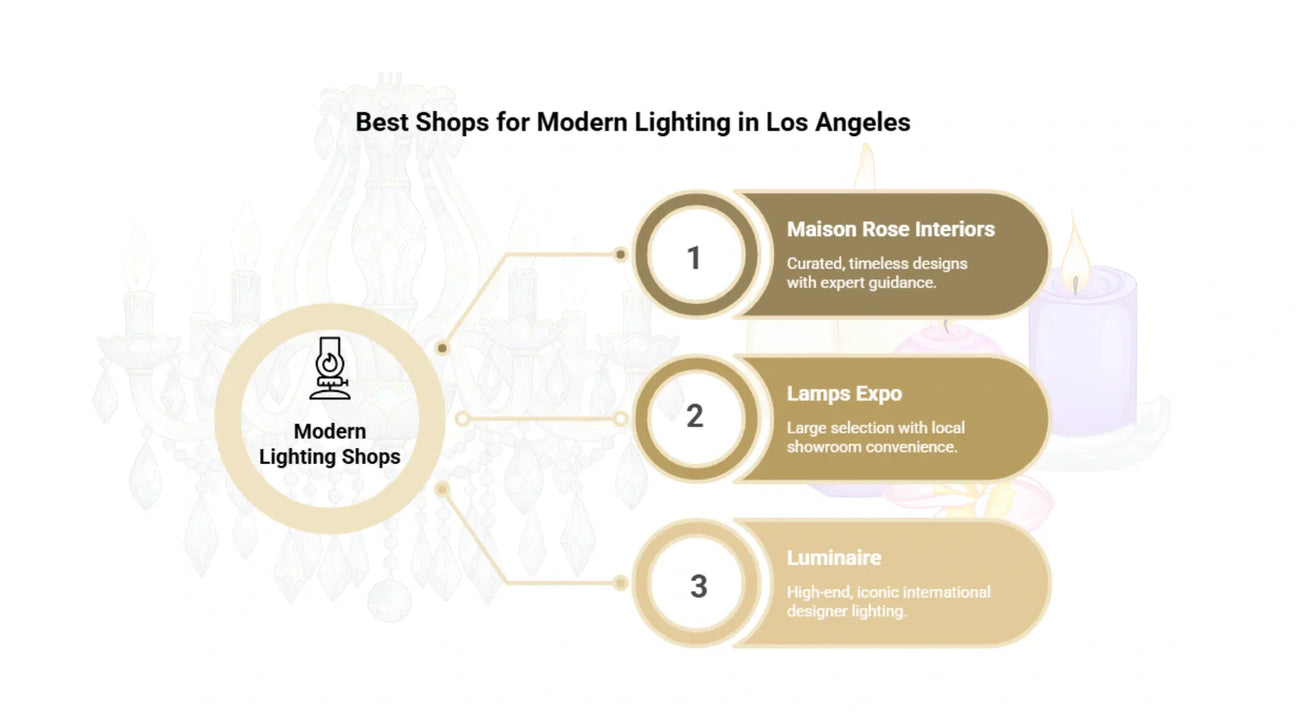 5 Best Shops for Modern Lighting in Los Angeles