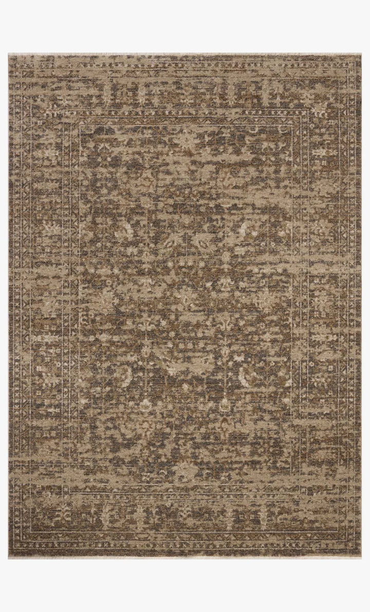Textured area rug with a pattern on a white background