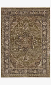 Decorative rug with intricate patterns on a plain background