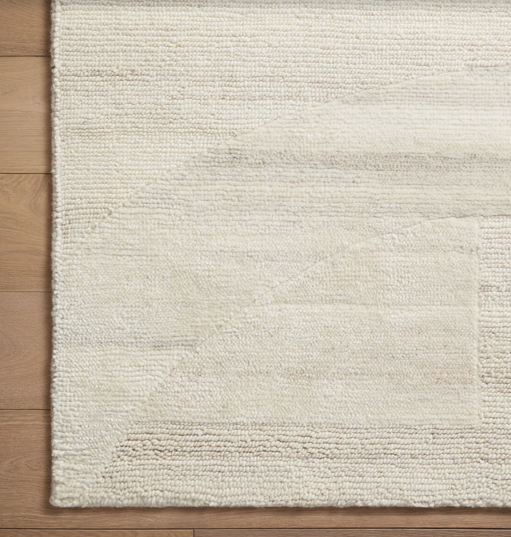 Luxurious Elegance: Elodie Rug in Ivory/Plum - A Modern Statement