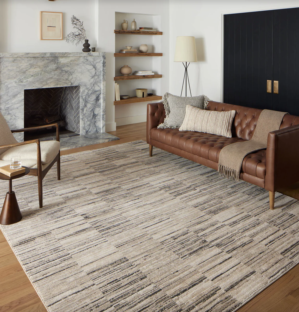 Darby Rug - Charcoal &amp; Sand | Timeless Design, Lasting Comfort