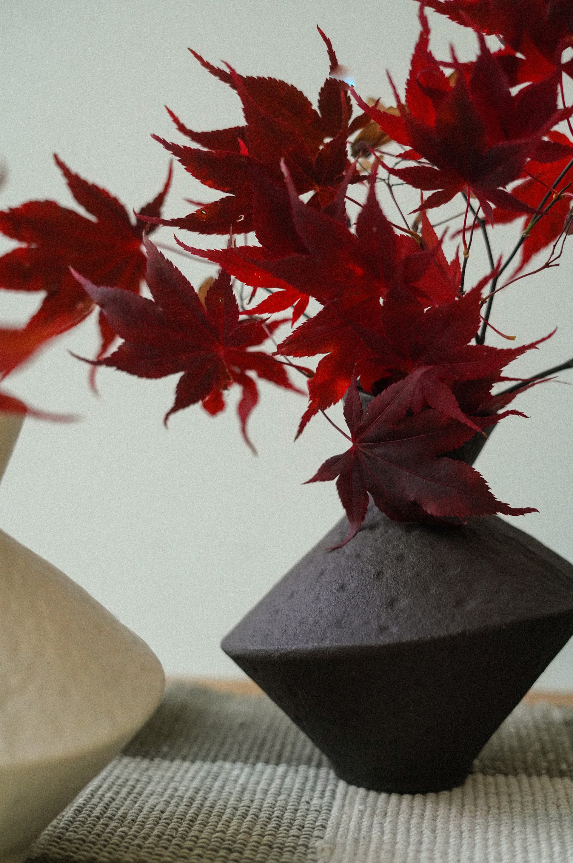 Brown Slant Vase Brown