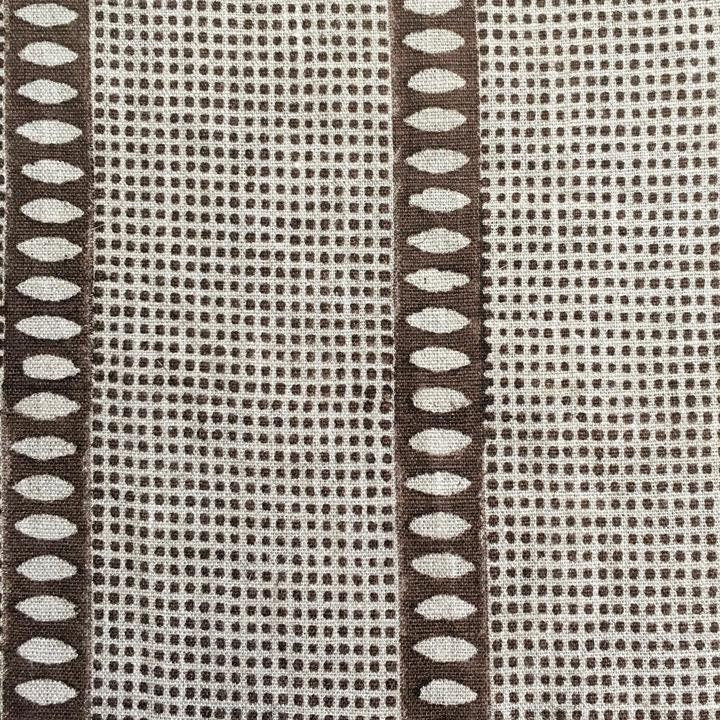 Textile pattern with brown and beige checkered design
