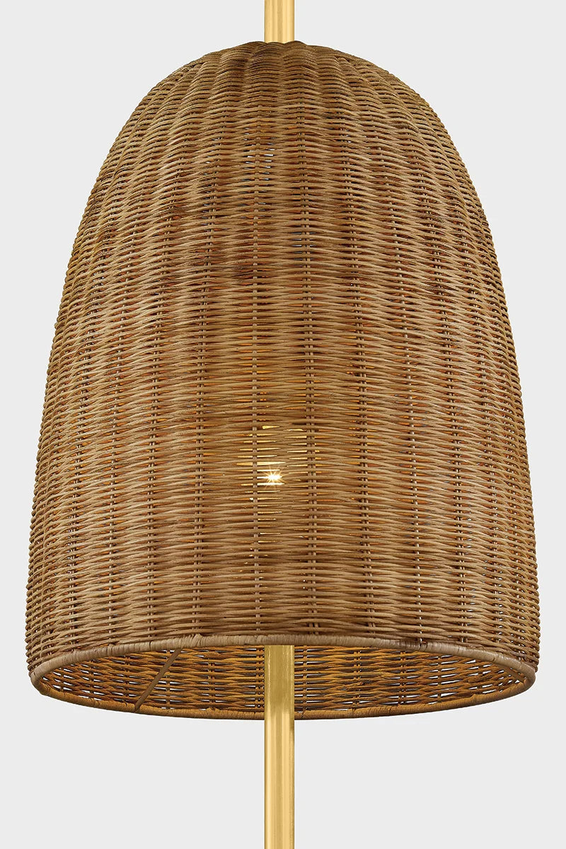 Beatrice Floor Lamp: The rhythmic, tiered ceramic column creates a bold architectural statement in any room.