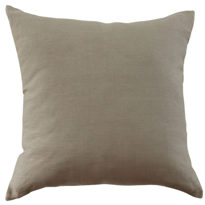 Beige pillow on a white background