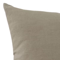 Close-up of a textured beige pillow