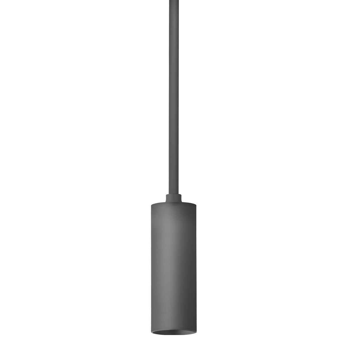 Dark gray pendant light on a white background
