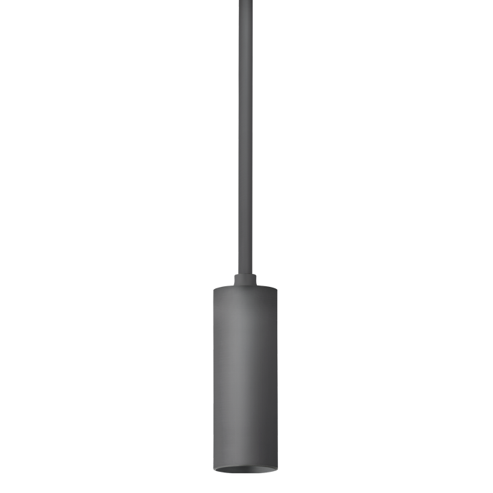 Dark gray pendant light on a white background