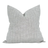 Silver Stripe Pillow Cover