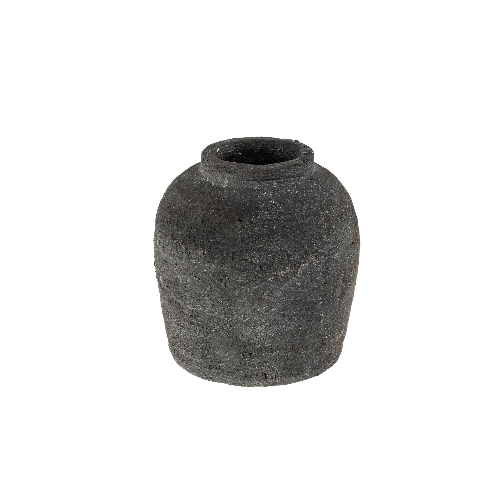 Volos Terracotta Vase Black